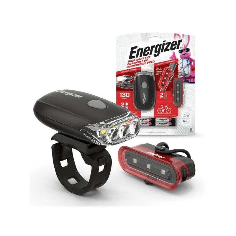 E303659501 Energizer predné a zadné svetlo na bicykel, 4x AAA (BLPB42) 