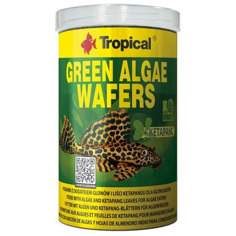 TROPICAL Green Algae Wafers 100ml/45g krmivo vo forme oblátok so spirulinou