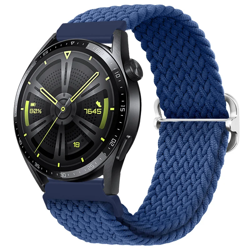 BStrap Elastic Nylon remienok na Huawei Watch GT3 42mm, cold blue