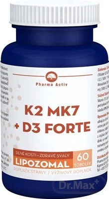 Pharma Activ Lipozomal K2 MK7 + D3 FORTE