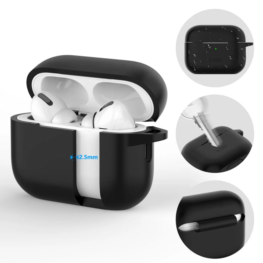 Tech-Protect Silicone Hook puzdro na Apple AirPods Pro 1 / 2, ružové 