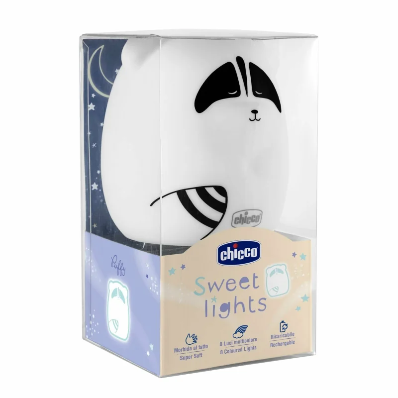 Chicco SOFT LAMP,  Nočné svetielko zo silikónu  - Mýval 