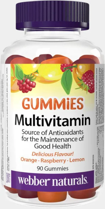 WEBBER NATURALS Multivitamín GUMMIES z ovocia pre deti a dospelých