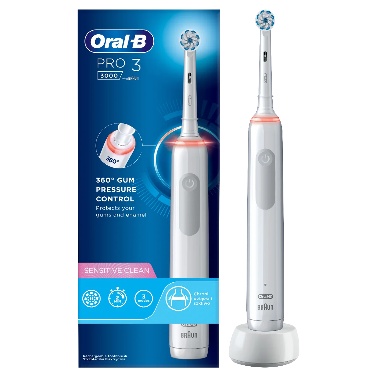 Oral B EK Pro 3000 White 1×1 set