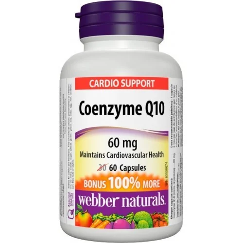 WEBBER NATURALS Koenzým Q10 60 mg 1×60 cps, výživový doplnok