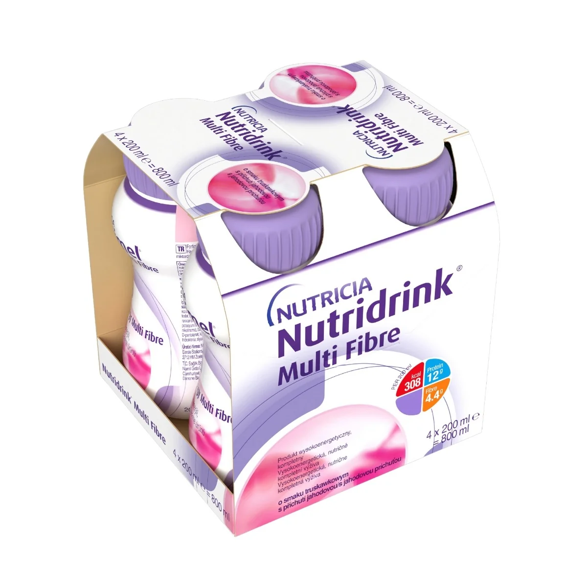 NUTRIDRINK MULTIFIBRE JAHODA