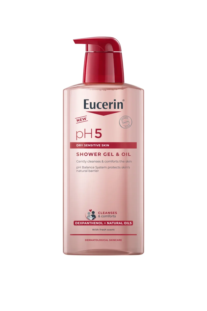 EUCERIN pH5 Sprchový gél & olej 1×400 ml, sprchový gél a olej