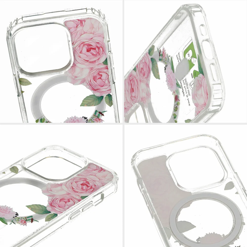 MG Flower MagSafe kryt na iPhone 13 Pro Max, pink flower 