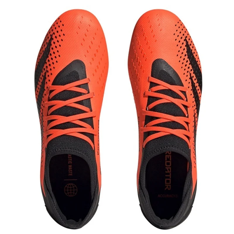 Adidas Predator Accuracy.3 FG Pánske futbalové kopačky, čierna/oranžová, veľ. 45 1/3 