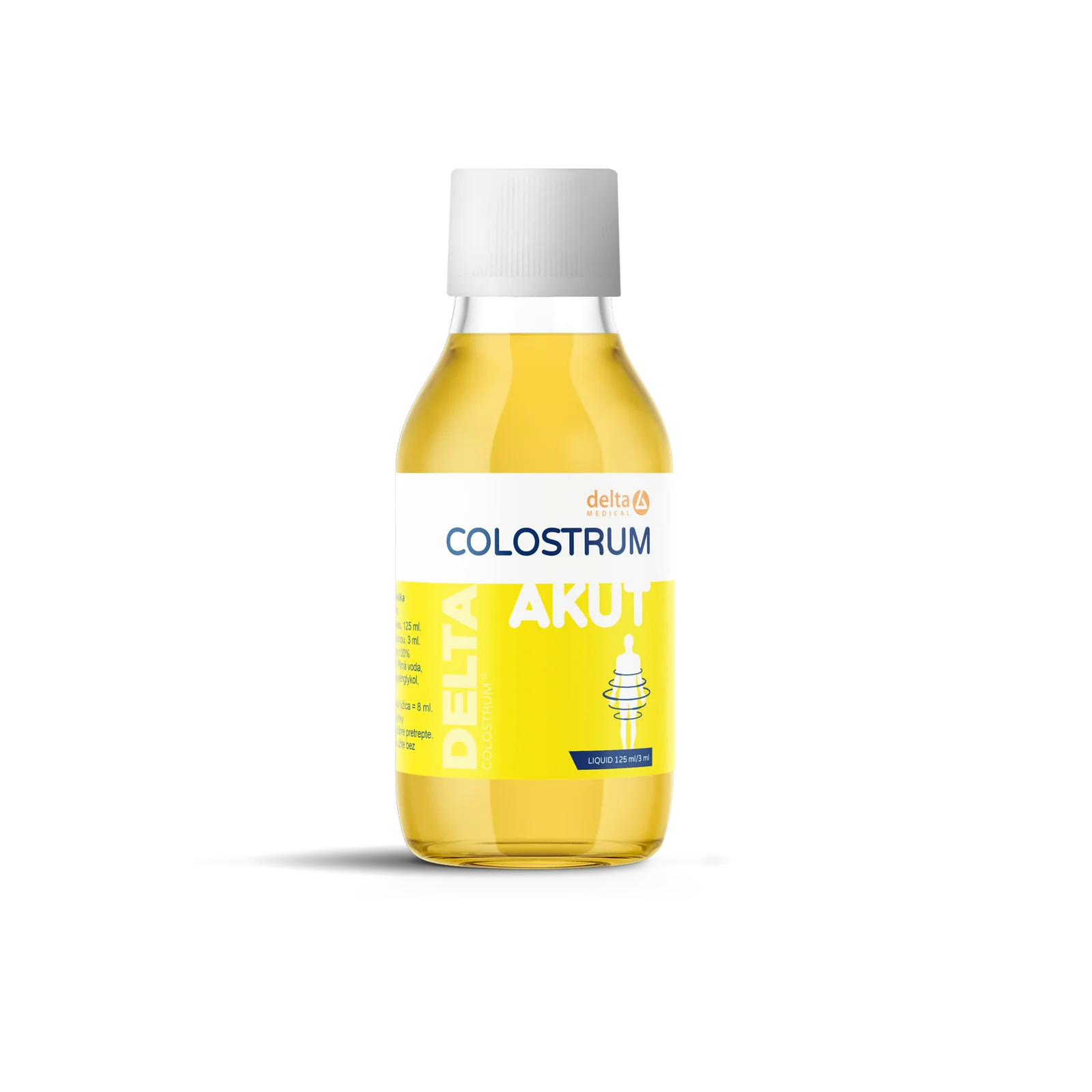 DELTA COLOSTRUM AKUT Vanilka s rýchlym účinkom 1×125 ml, kolostrum