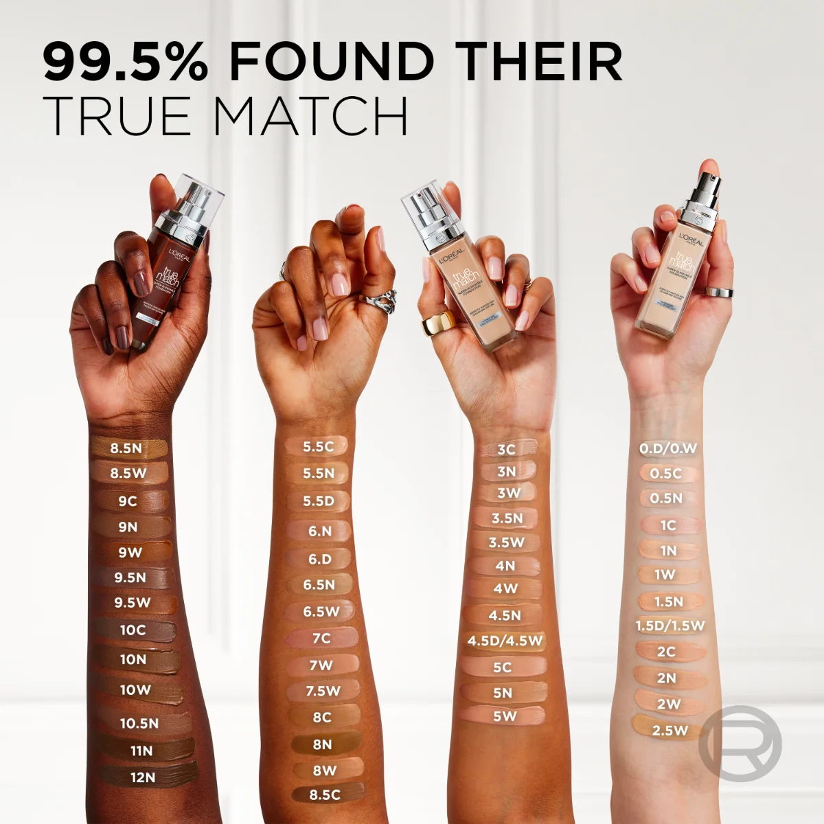 L´OREAL True Match 3R/3C ROSE BEIGE 1×30 ml, tekutý make-up