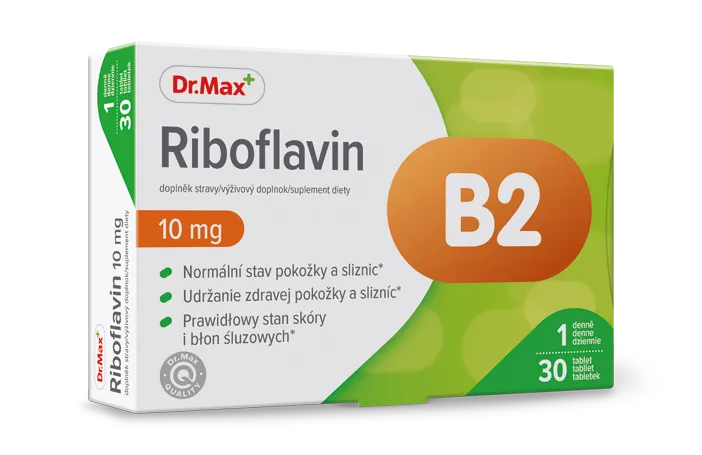 Dr. Max Riboflavín 10 mg 1×30 tabliet