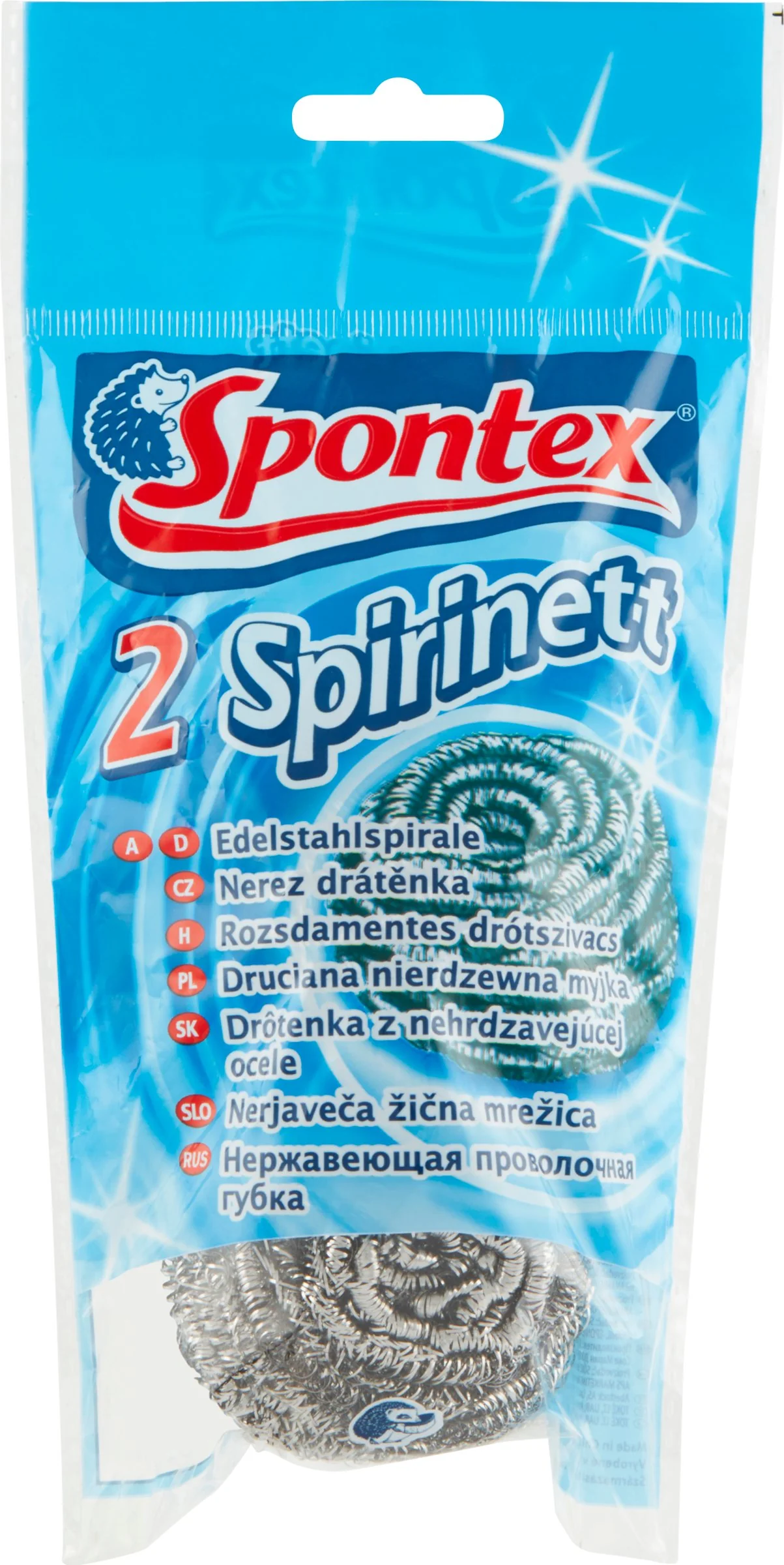 Spontex Spirinett nerezová drôtenka 2ks 1×2 ks