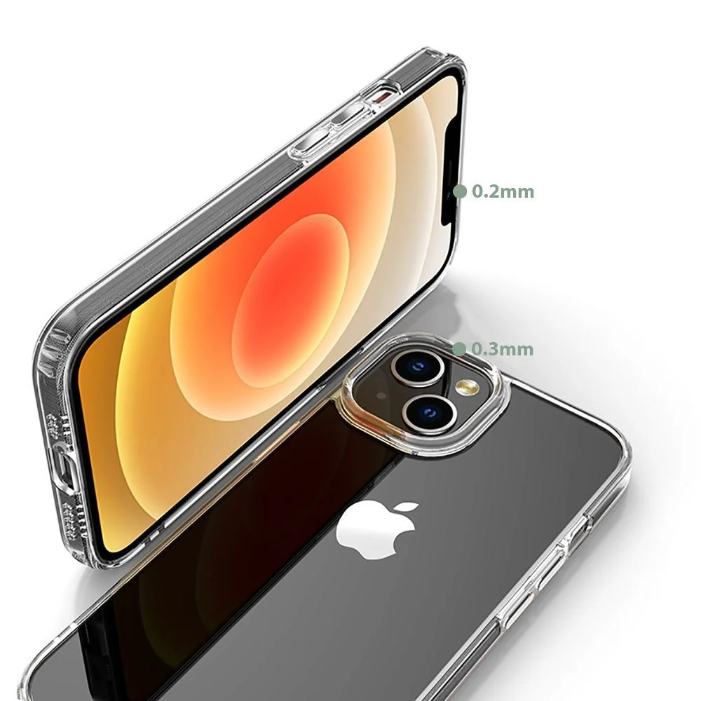 Tech-Protect FlexAir kryt na iPhone 15 Pro, priesvitný 