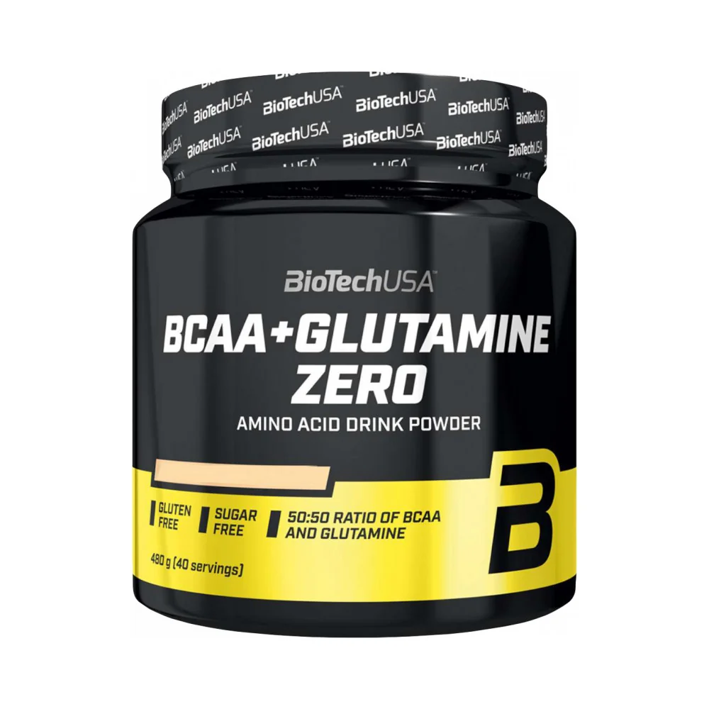 BioTech USA BCAA + Glutamine Zero 480 g broskyňový ľadový čaj