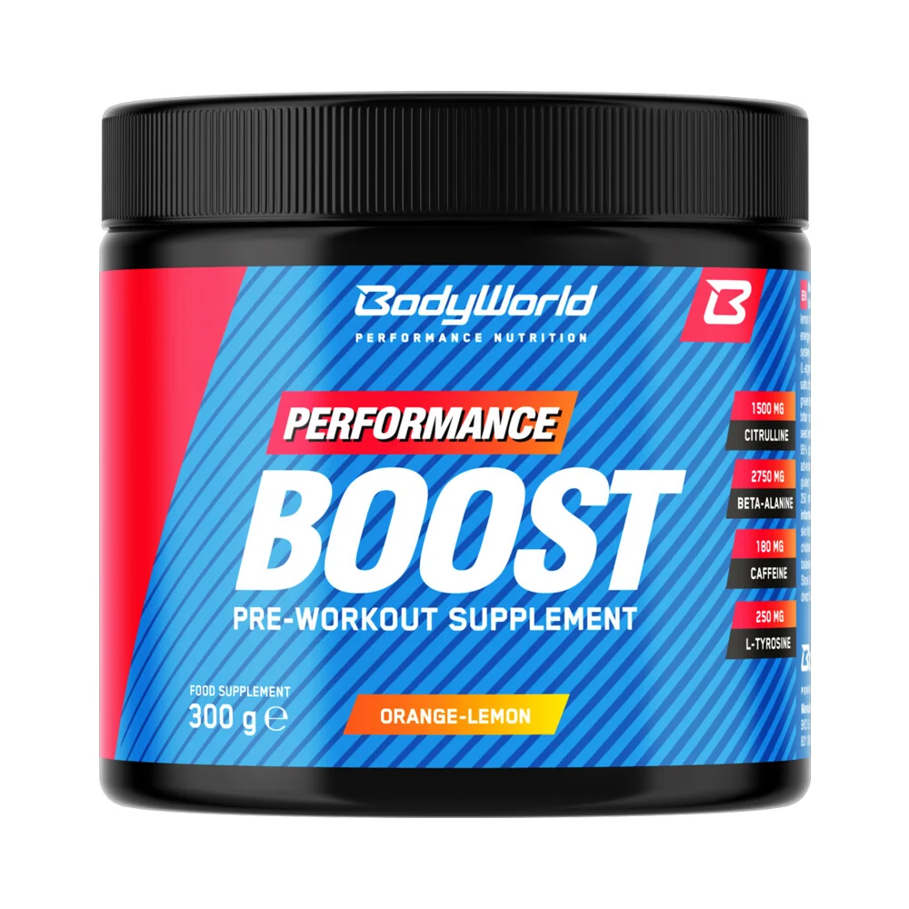 BodyWorld Boost 300 g pomaranč-citrón