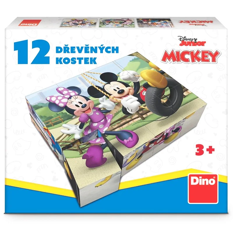 Mickey a Minnie 12 Drevené kocky , 11DN641389 