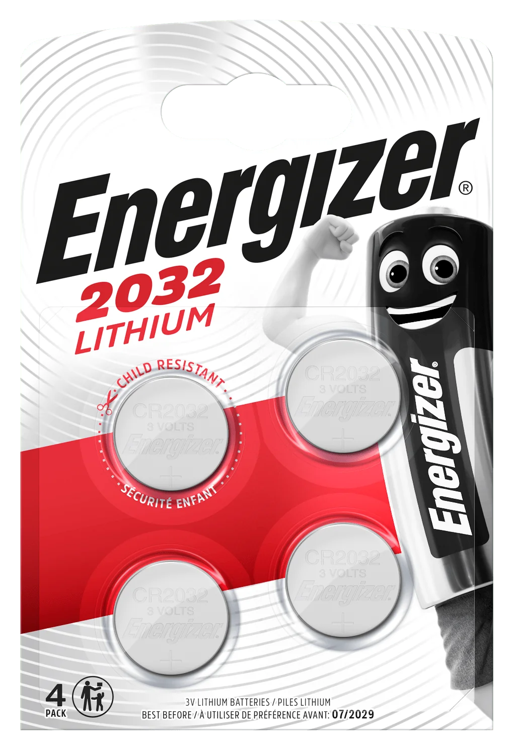 Energizer CR2032 4ks gombíkové batérie E301319304