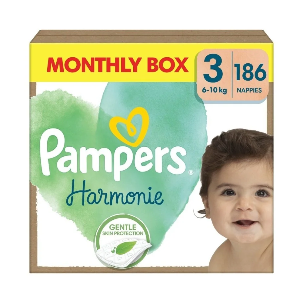 PAMPERS HARMONIE BABY PLIENKY V.3 6-10KG 186KS