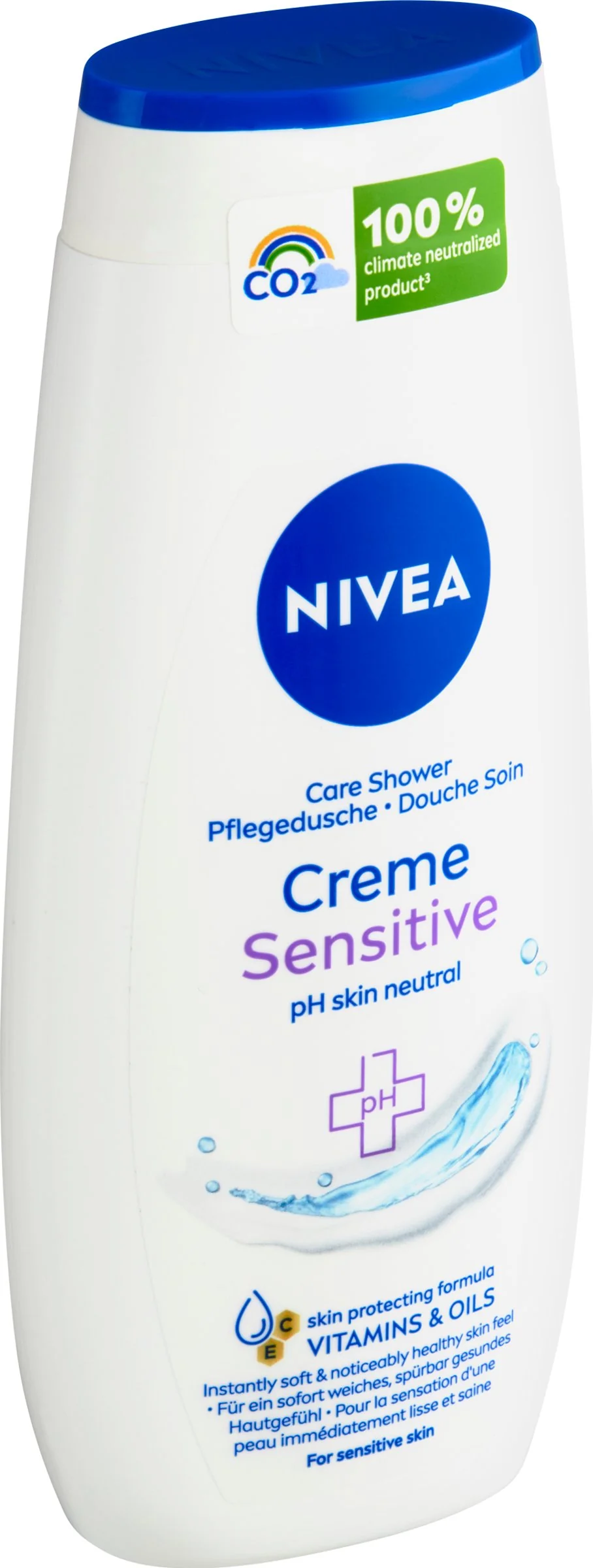 NIVEA Sprchovací gél Creme Sensitive 250ml 1×250 ml, hydratuje pokožku