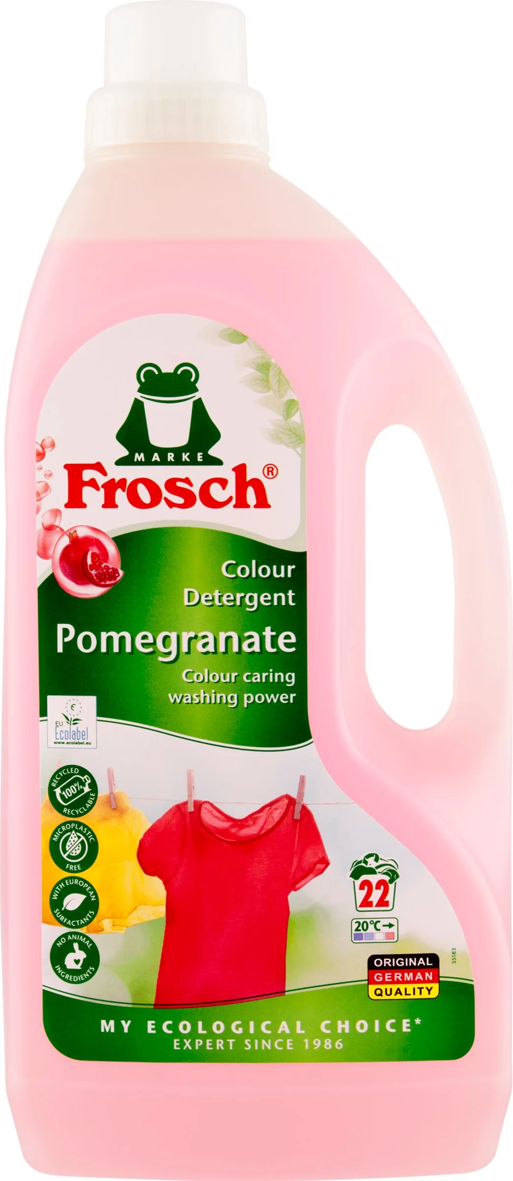 Frosch Prací prostriedok color Granátové jablko (EKO, 1500 ml)