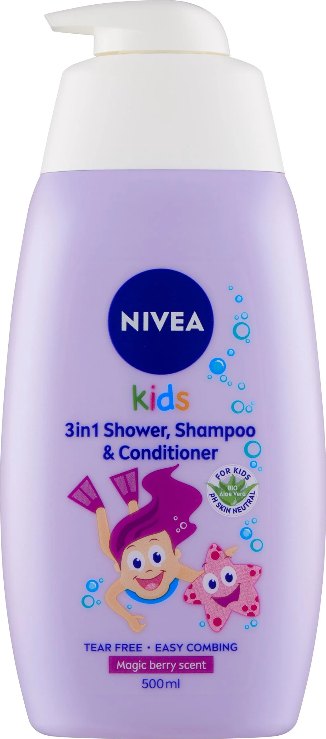 NIVEA Kids Detský Sprchovací gél GIRL 500ml 1×500 ml, sprchovací gél