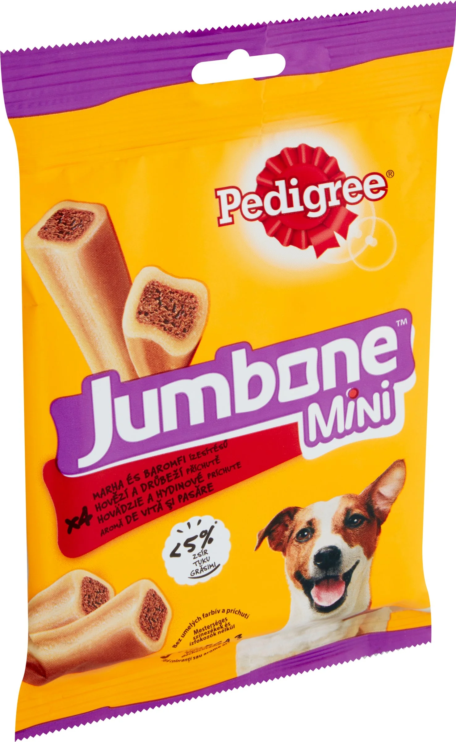 PEDIGREE pochúťka Jumbone Mini s hovädzím 160g 1×160 g, pochúťka pre psy