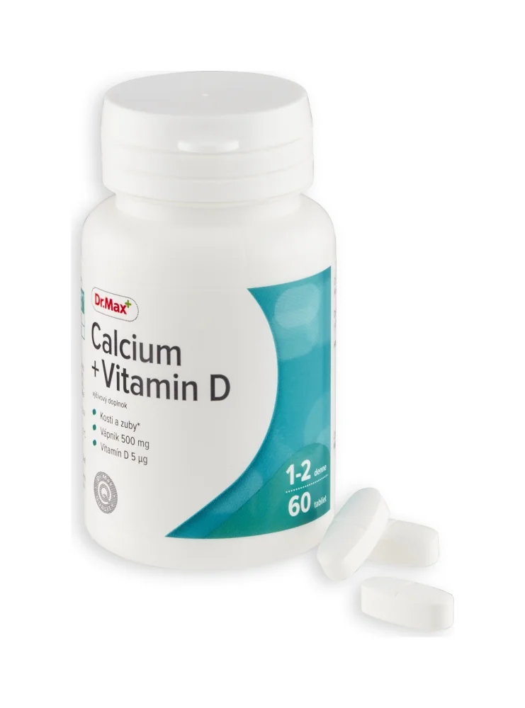 Dr. Max CALCIUM + VITAMIN D 1×60 tbl, doplnok výživy