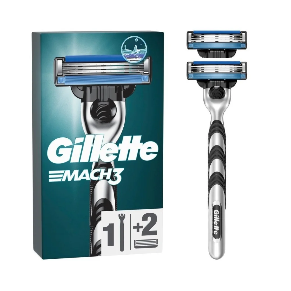 Gillette Mach3 Strojček + 2 hlavice