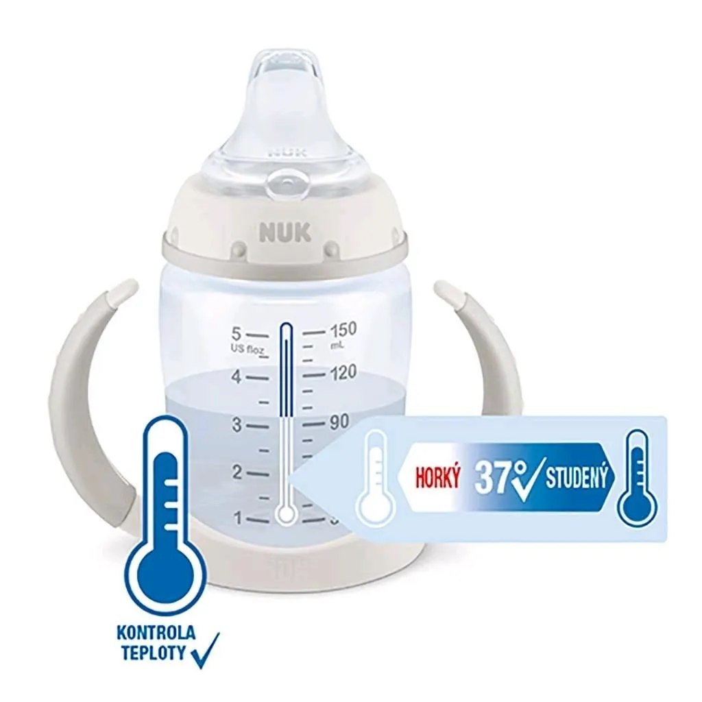 Dojčenská fľaša na učenie NUK Medvedík Pú s kontrolou teploty 