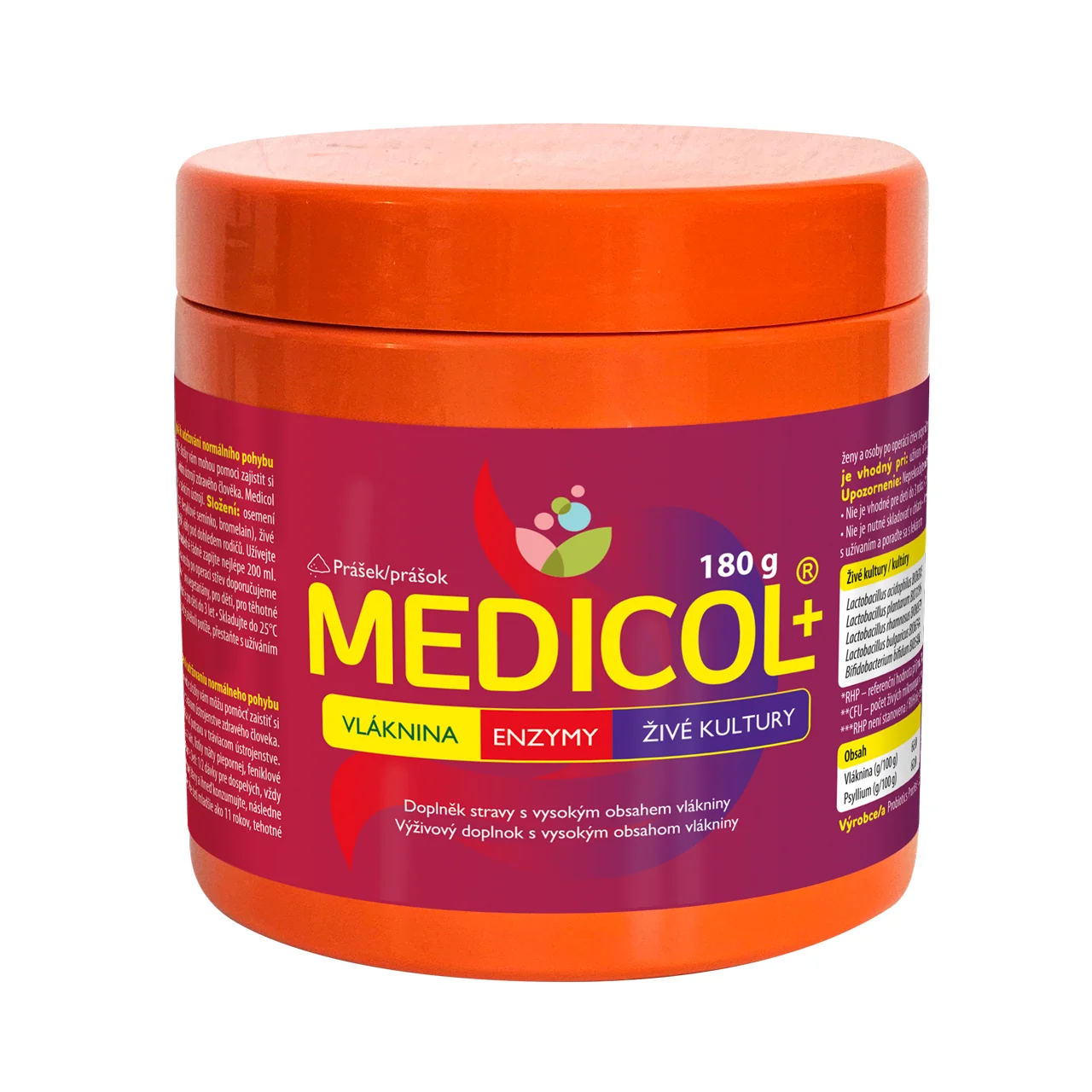 MEDICOL PLUS vláknina + enzýmy + živé kultúry