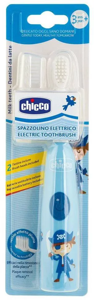 CHICCO Kefka detská elektrická chlapec 3r+ 1×1 ks, elektrická detská kefka