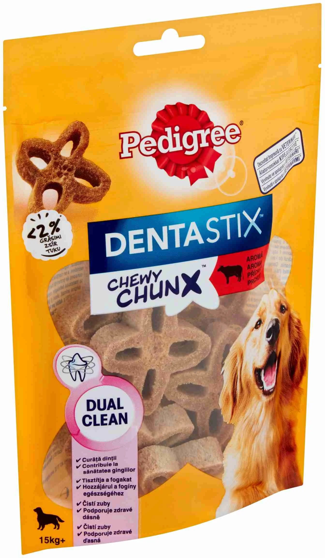 PEDIGREE pochúťka DentaStix Chewy Chunx hovädzie MAXI 68g 1×68 g, pochúťka pre psy