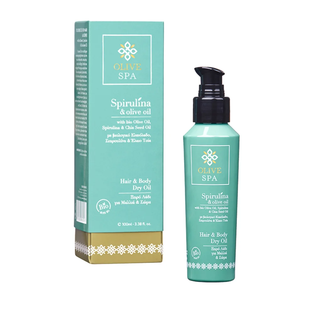 OLIVE SPA Spirulina & Olive Oil Suchý olej na vlasy a telo 100 ml