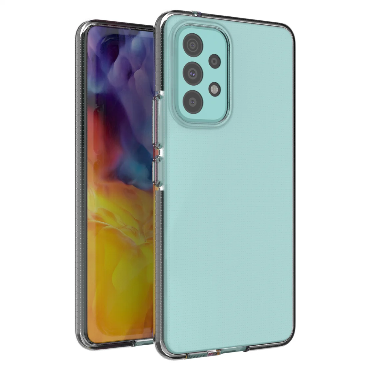 MG Spring Case silikónový kryt na Samsung Galaxy A73, čierny 