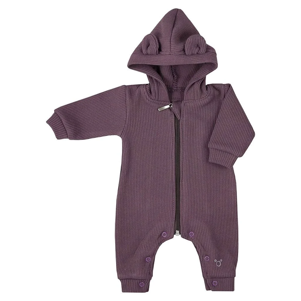 Dojčenský bavlnený overal s kapucňou a uškami Koala Pure purple 68 (4-6m), 20C53674