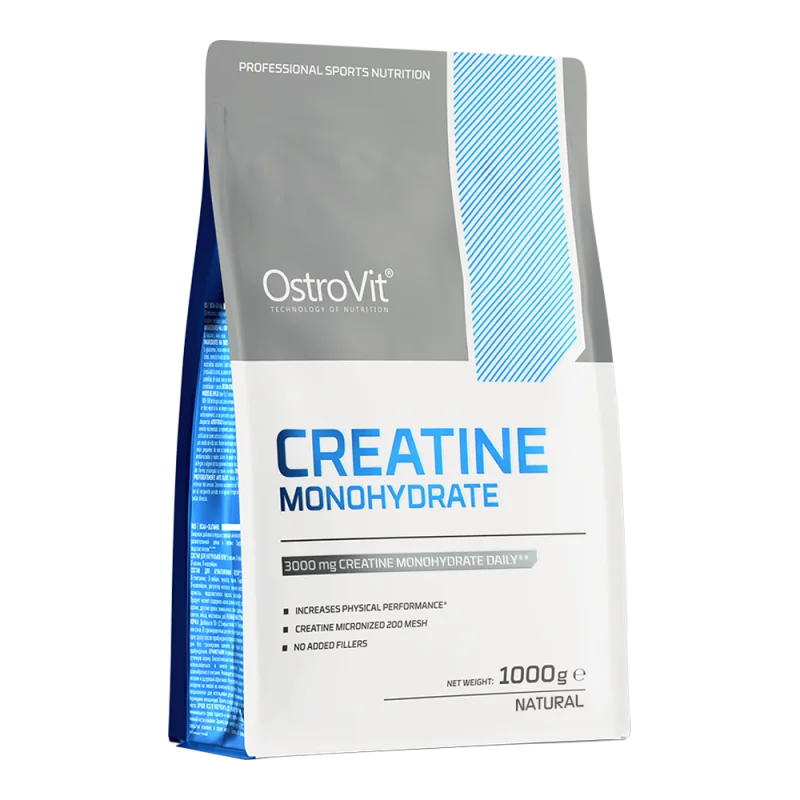 OstroVit Creatine Monohydrat, bez príchute, v dvoch veľkostiach (500g a 1000g) Veľkosť 1000g