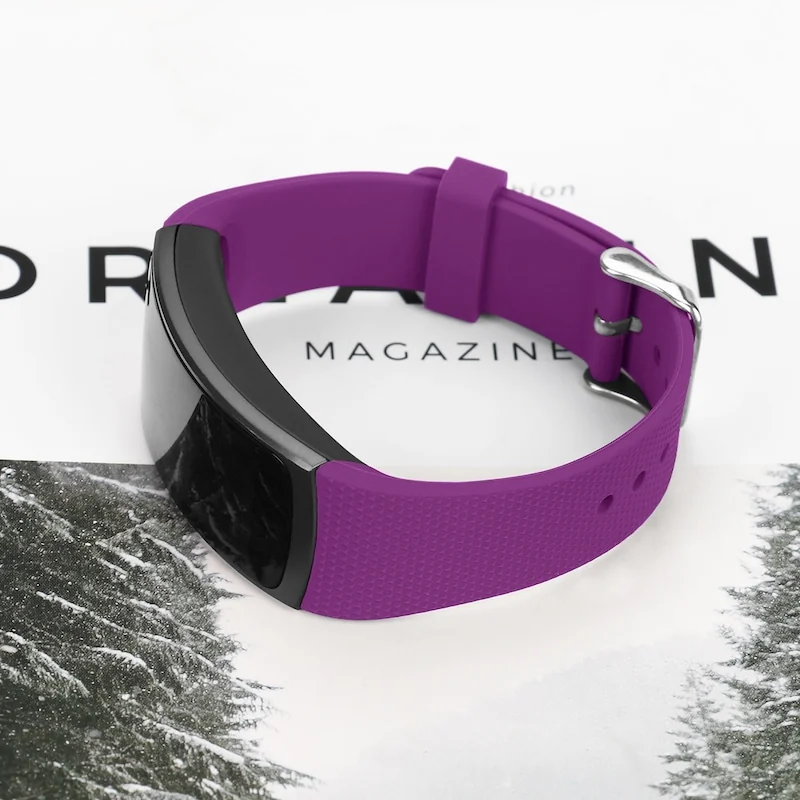 BStrap Silicone Land remienok na Samsung Gear Fit 2 dark purple