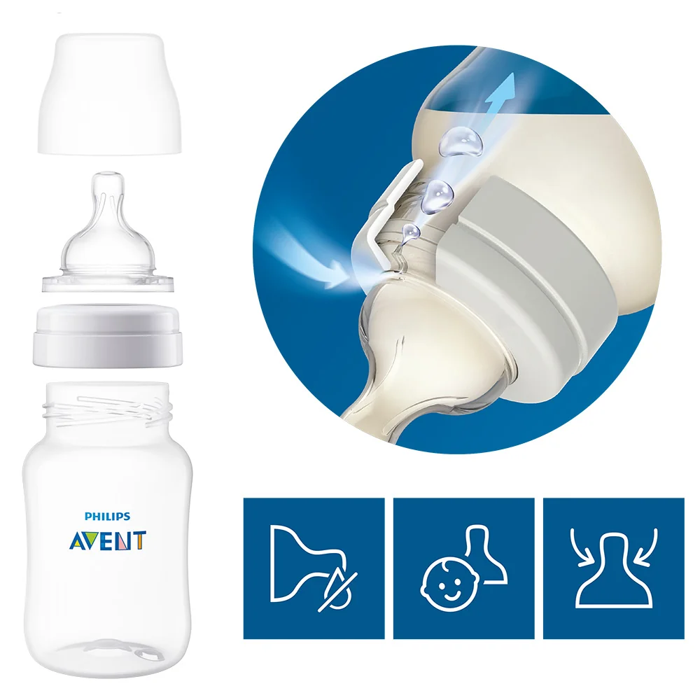 Philips AVENT Fľaša Anti-colic 125ml, 0+m 1×1 ks, anti-colic fľaša