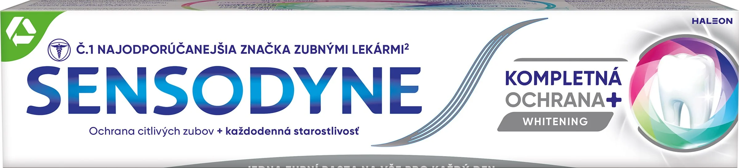 Sensodyne ZP Kompletná ochrana WHITE 1x75 ml, zubná pasta ALL-IN-ONE