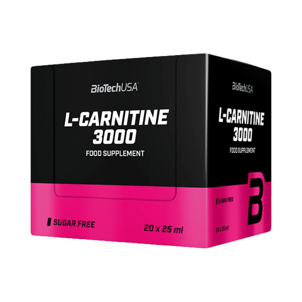 BioTech USA L-Carnitine Ampule 3000 mg 20 x 25 ml pomaranč