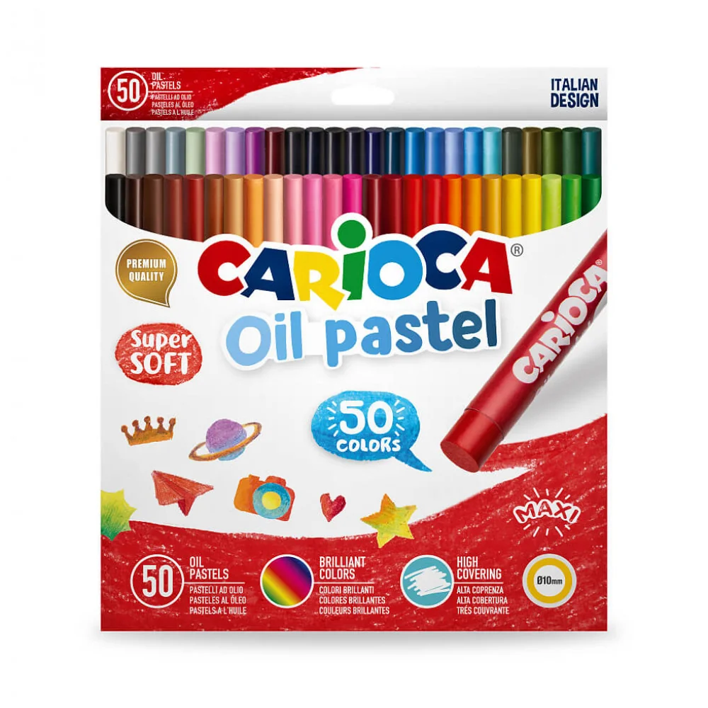 Olejový pastel CARIOCA 50ks-CARIOCA 