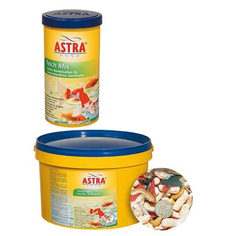 ASTRA TEICH MIX 1l/ 145g kombinované krmivo zmes vločiek, peliet, mäkkýšov a kôrovcov 