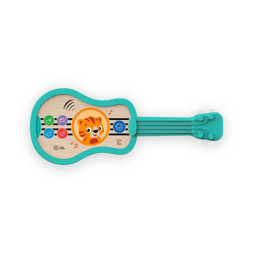 Hračka hudobná drevená ukulele Magic Touch HAPE 6m+ 