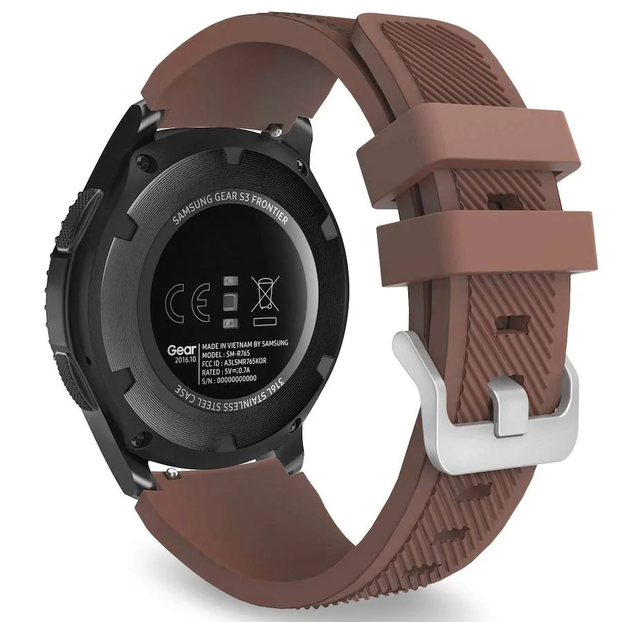 BStrap Silicone Sport remienok na Huawei Watch GT/GT2 46mm, brown