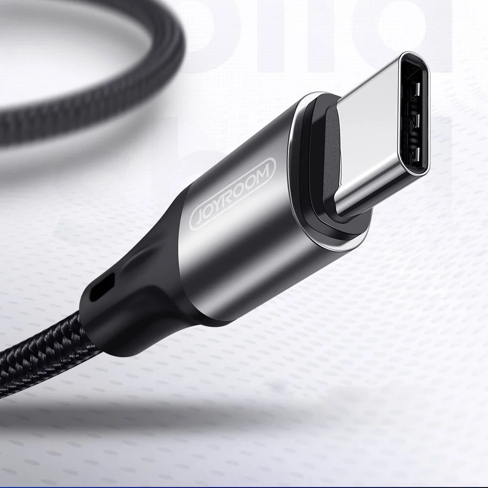 Joyroom Fast Charging kábel USB / USB-C 3A 1m, čierny 