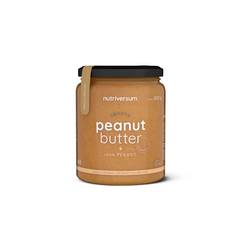 Nutriversum - FOOD - PEANUT BUTTER (arašidové maslo) 500 g Príchuť chrumkavé