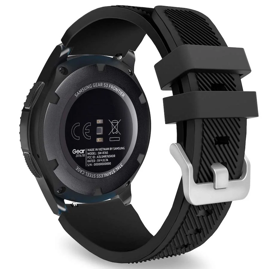 BStrap Silicone Sport remienok na Huawei Watch GT/GT2 46mm, black