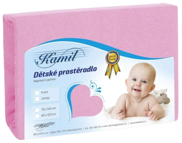 Detské prestieradlo FROTÉ 60x120 010 ružová K1