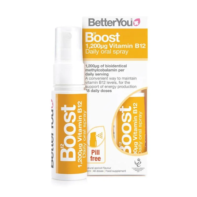 BetterYou Vitamín B12 300µg v spreji (Methylcobalamin) 25ml 